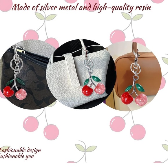 🔥Two color cherry bag charm🔥 - Picture 2 of 4